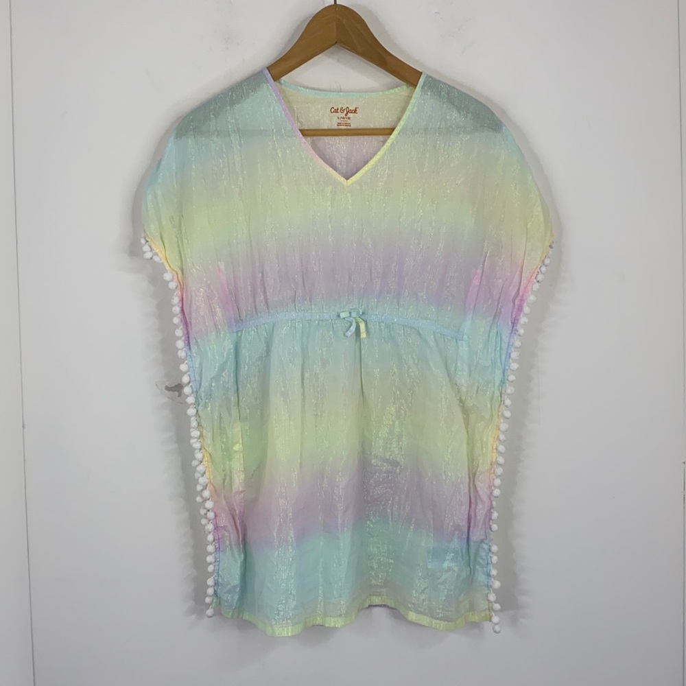 Cat & Jack Mermaid Pom Pom Kimono Cover